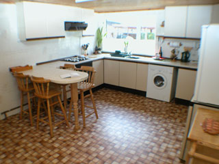 The airy kitchen with all modern facilities.