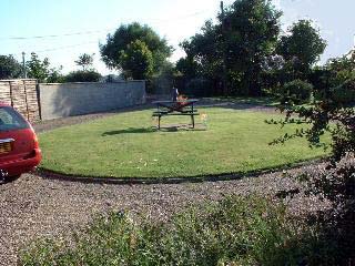 The front garden view from the cottage